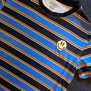 *[[Samegang]]* Vintage style Smiley patch tee.